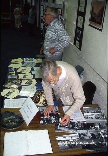 Volunteers at the Millennia Exhibition by MLHS in 2000.