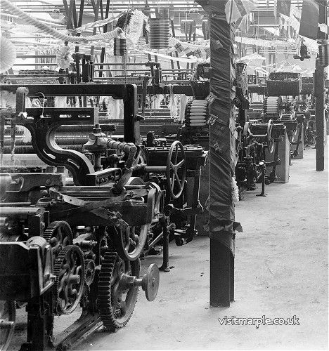  A close-up inside Hollins Mill from a glass slide provided by Alan McDowe