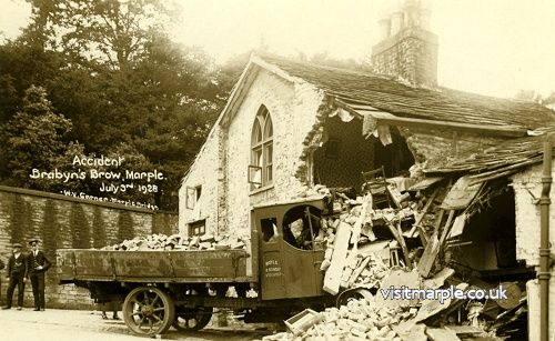 One of many accidents at the bottom of Brabyns Brow