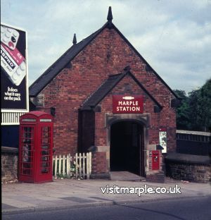 The main entrance to Marple Station in 1969, just prior to demolition. 