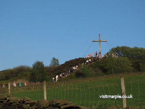 Churches Together Walk to Mellor Cross on 22 April 2011