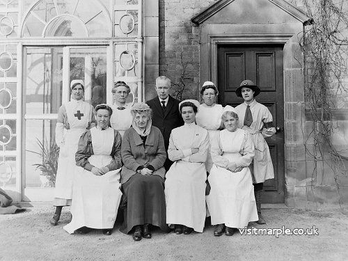 Miss Hudson and staff, thought to be taken during the final days