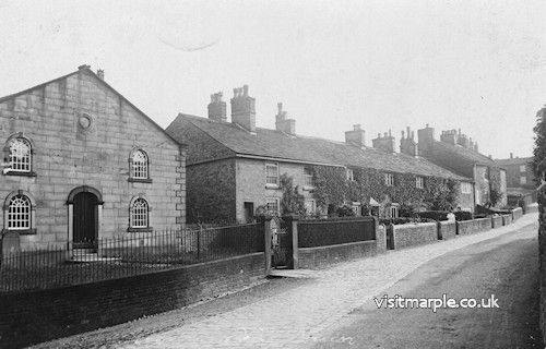 The Chapel and New House Hill at Moor End, Mellor