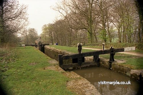 Lock 2, from the 1993 Marple Civic Society exhibition of Listed Buildings.