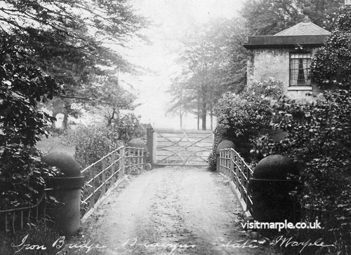 A view across the Iron Bridge in Brabyns Park with the gate still intact.