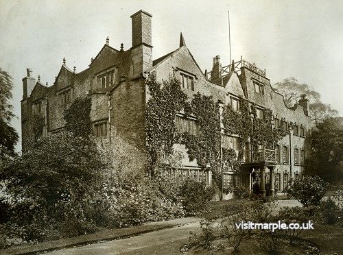 A fantastic view of Marple Hall from the west in 1919. 