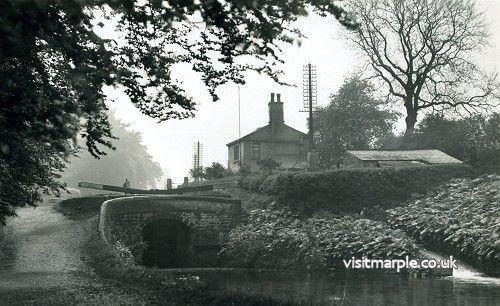 Glen Cottage at Lock 6, the only picture seen of it from this side.