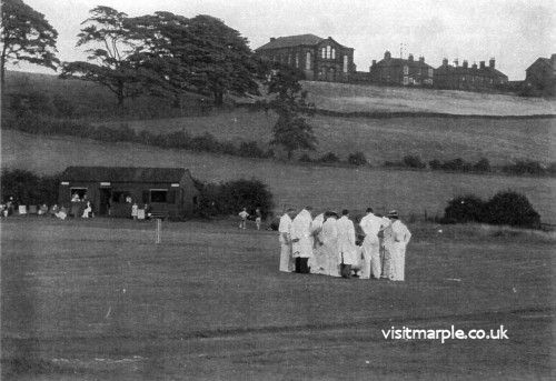 Cricket on the Green at Hawk Green.