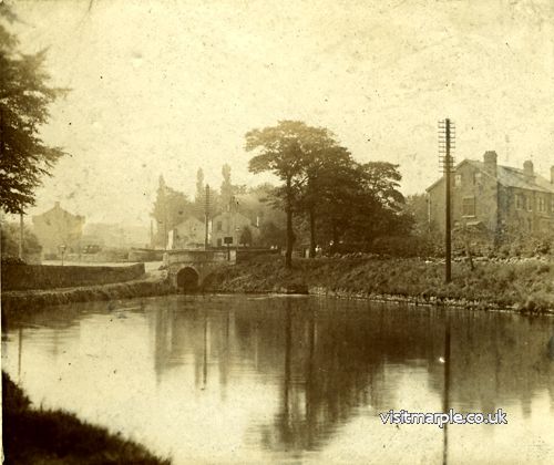 Lock 9 on the Peak Forest Canal in 1950.