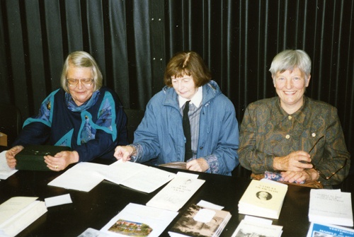 Audrey Featherstone (centre) with Kirsten Western (left) and Ann Hearle