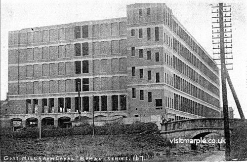 The Goyt Mill during construction.