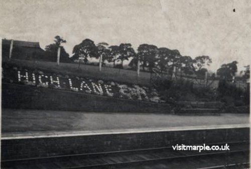 The handiwork of Jim Noble at High Lane Station in 1953