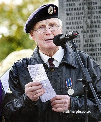 Alan Proctor at the 2016 Remembrance Service 